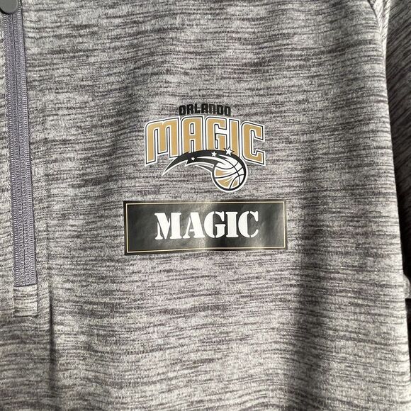 Orlando Magic Gray Small 1/4 Zip‎ Pullover Lightweight Long Sleeve NBA - Picture 4 of 6